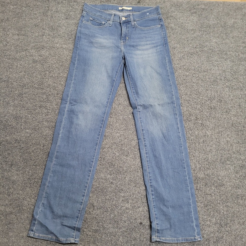 Levi's Jeans Womens Size 28 Blue 314 Shaping Straight Medium Wash Denim Stretch